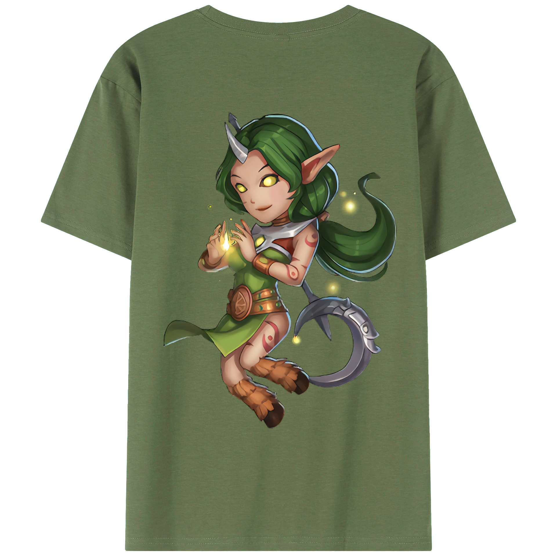 （画像用） リーグ・オブ・レジェンド League of Legends LOL 綿100％ メンズ半袖Tシャツ（バックプリント） 通気性